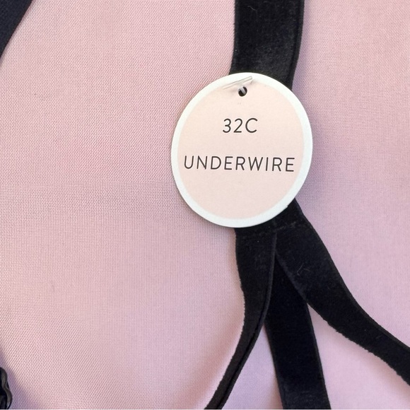 Forever 21 Black Bra 32C NWT – Velvet Bands & Underwire - Picture 5 of 12